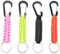 ONTRJIYG 4 Pcs Braided Rope Keychain Nylon Rope Woven Keychain Ring Paracord Keyring Braided Kit Lanyard Keychain with D-Ring Hook Suitable for Outdoor Hiking Camping
