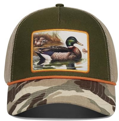 Rybicag Ente/Hirsch Jagdmütze für Männer Frauen Beanie Jagd Geschenke Zubehör für Hunter Blaze Orange/Camo/Schwarz, 02.camo Duck - 2, Einheitsgröße