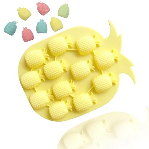 TTOA – Ananas-Form Silikon Schokoladenform | Eiswürfel | Dessertform | Kuchendekoration | Ananas-Süßigkeitenform