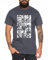 Ruffy Team - Herren T-Shirt Straw Hat Luffy Zoro One Monkey D. Pirat Ace Piece Goku Anime Ruffy, Größe:M, Farbe:Dunkelgrau