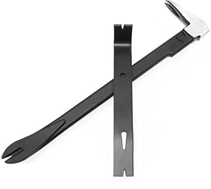 jojofuny 2pcs Pry Bar Nail Remover Professional Nail Puller Nail Puller Tool High Carbon Steel Tool Household Tools Brayers for Printmaking Rug Double Head High-Carbon Steel Small Furniture