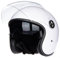 Halbhelme Gesicht Motorrad Helm ECE genehmigt halbe Casco Fit Männer Frauen ATV Moped Roller (weiß, XL)