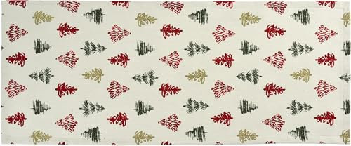 Sander - Weihnachtliche - Tischdecke -Waldemar 85 x 85cm Farbe: 07 - Red / G0ld