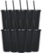 Yisituo 24 oz Reusable Plastic Cups, 10 Pack Cold Cups with Lid and Straw, Tumblers Travel Mugs for Adults and Kids Party and Beach, Pool Gatherings (10, Solid Black)