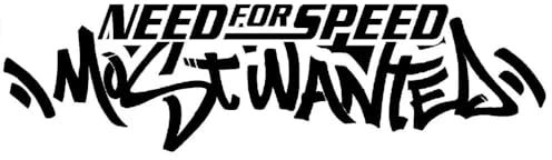 16.3cmx4.4cmNeed For Speed Most Wanted Vinile Adesivi per Auto Nero/Argento
