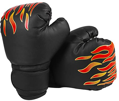 INOOMP Junge Mädchen Boxhandschuhe Aus Robustem Pu-Leder Atmungsaktiv Mit Mesh Bequeme Thai-Sparring Handschuhe Für Training Thaiboxen Kickboxen Für Mädchen Und Jungen