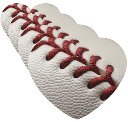 Baseball Lace Close Up Auto Lufterfrischer Karten Set mit 4 Stück Hängende Duftkarten für Kleiderschrank Badezimmer Auto Aromatherapie Tabletten Rückspiegel Anhänger Auto Lufterfrischer Langlebig