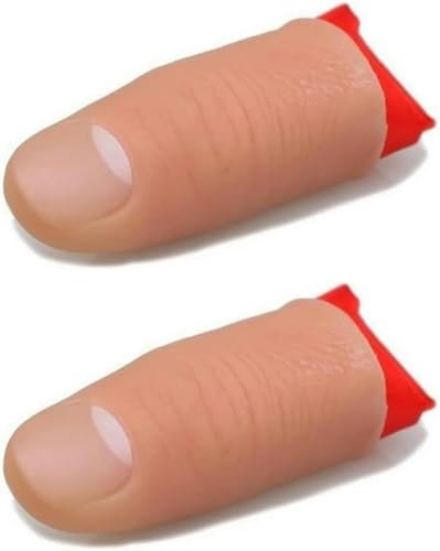 Gammaeon 2er-Set Magische Daumenspitzen-Zaubertricks – Unsichtbare Seidentuch-Verschwinde-Tricks für Bühne