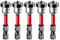 Saipor 5pcs Drywall Screw Setter, Magnetic Positioning Screwdriver Bits PH2 Bits, 1/4 Hex Shank Drywall Screw Bit, Plasterboard Screws Locating Batch Head Drilling Tools, 50mm
