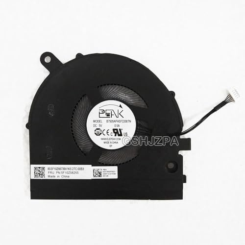 GSHJZPA CPU Kühlung Lüfter kompatibel für Lenovo ThinkPad L13 Yoga Gen 3 Gen 4 5F10Z58251 5F10Z58252 5F10Z58255 5F10Z58258 5V 0.5A Fan
