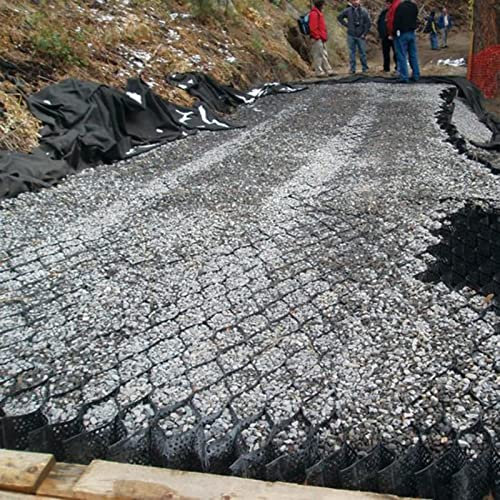 WLCGYD Stabilizzatore de Ghiaia Griglia Geo per Ghiaia, Griglie di Terra Permeabili per Driveway in Pendenza/Granito/Cemento, Larghe 1, 3, 6 E 10 M(5x10 m/16.5x33 ft)