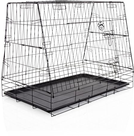 Car Dog Cage 30 (77cm) New Size by Cozy Pet, Fits Most Makes Audi BMW Fiat Ford Honda Hyundai Kia Jaguar Toyota Renault Vauxhall VW Volvo Puppy Crate Model CDC05