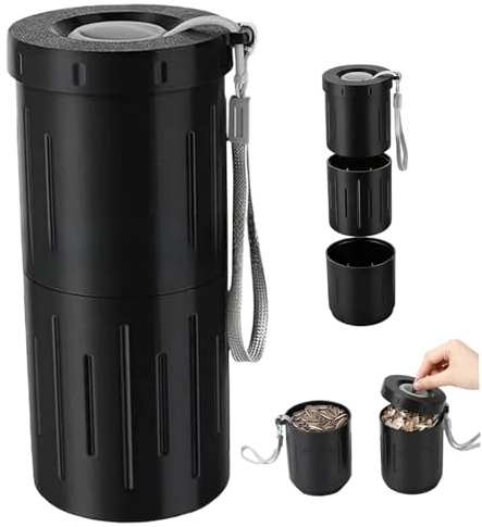 CAKEEYUM Gobelet à graines de tournesol 2 en 1 portable, crachoir à graines de tournesol, bol noix et pistaches anti déversement, idéal pour les amateurs, les déplacements et les événements s