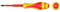 KS Tools 922.6225 - Tournevis PHILLIPS®, PH2 - Bi-matière isolé 1000V - Pour borniers électriques - En acier S2 - Pointe brunie