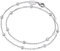 Engelsrufer Damen Armband aus Sterling Silber, doppelt gewickelte Perlen in silber, Karabinerverschluss, längenverstellbar, nickelfrei, ERB-LILMOON