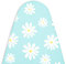 Encasa XO Housse Table À Repasser avec Rembourrage en Feutre De 3 mm, Serrage par Cordon (Convient Aux Planches Standard De Wide De 125x46 cm), Imprimé - Bleu de Marguerite