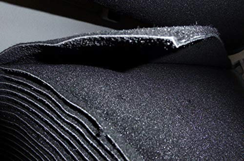 autix 16,95 Euro/m² Teppich Meterware Autoteppich feiner Dicker Velour schwarz 200cm