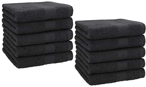 Betz 10 Stück Seiftücher Seiftuch Seiflappen Set Premium 100% Baumwolle Seiflappen Set Größe 30 x 30 cm (Graphit)