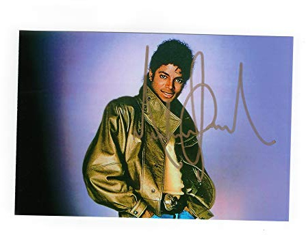 Michael Jackson gold Autograph Autogramm Signiert Signed