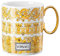Versace Rosenthal by Medusa Rhapsody - Becher mit Henkel - Henkelbecher - Kaffeebecher - 300 ml - Porzellan