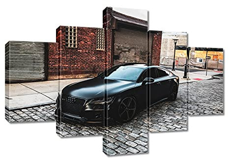 Generic Wandbild auf Leinwand, Audi Auto Wandbild, 100 x 70 cm, Wohnzimmer, Esszimmer, Küche