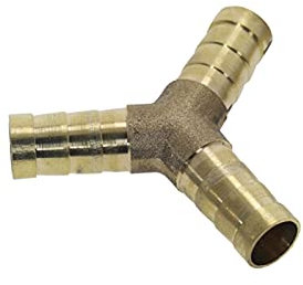 Mdingbao-schlauchtülle messing 1 stück messing splicer rohr passend y form 3 way 6mm 8mm 10mm 12mm schlauch bank kupfer barbed connector gemeinsame koppler adapter, Anschluss für Gartenschlauch