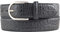BELTINGER Damen-Gürtel mit Krokoprägung 4 cm | Leder-Gürtel für Damen 40mm Kroko-Optik | Kroko-Muster 4cm mit runder Gürtelschließe | Schwarz 100cm
