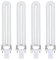 Uonlytech UV- Nagel- Kunst- Lampe Glühbirne Ersatz 9W U- Förmig 365Nm Lampenschlauch LED UV- Nagelglühlampen Ersatz für Nagelkunst- Trockner UV- Nagel- Gelbauer- Lampenlicht 4- Packung
