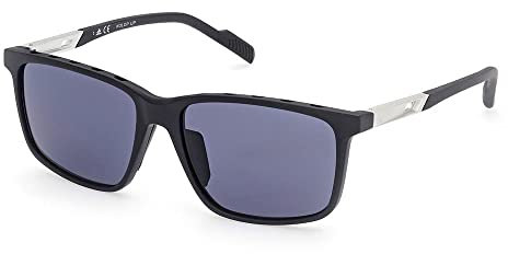adidas Herren Sp0050 Sonnenbrille, Mattes Schwarz, 57/16/145