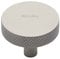 HERITAGE BRASS Cabinet Knob | Luxury Knurled Disc Design Drawer Knob | Handle for Cupboard Doors, Wardrobes and Furniture - Satin Nickel Finish, 38 Millimetre