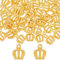 SUNNYCLUE 1 Box 100 Stück Kronen-Charms In Loser Schüttung König-Charms König-Kronen-Charms Für Die Schmuckherstellung Kronen-Cabochons Flatback-Kronen-Charms Armbänder Ohrringe Halsketten Zubehör Nai