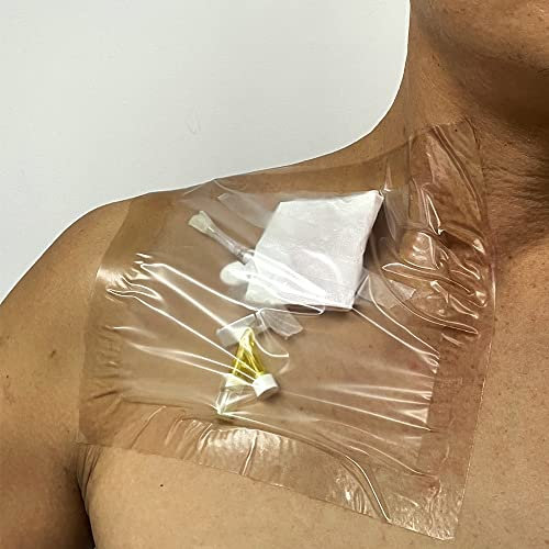 PICC Line Protezione Benda Scudo per Doccia - Pellicola Trasparente PD Ferita Condimento Barriera, Impermeabile, 7 Pezzi (18x17,8 cm)