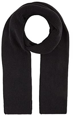 TOM TAILOR Denim Herren 1038508 Basic Strickschal, 29999-Black, OneSize