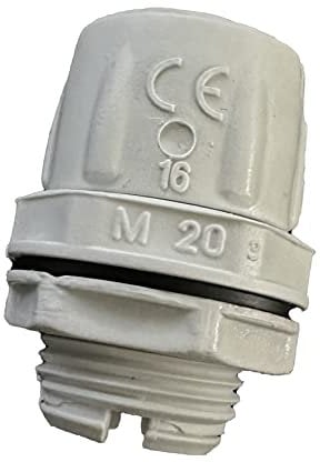 FAEG FG16616, Raccordo Guaina Scatola 16mm, Diritto Stagno IP65, Per Guaina Spiralata Diametro 16mm