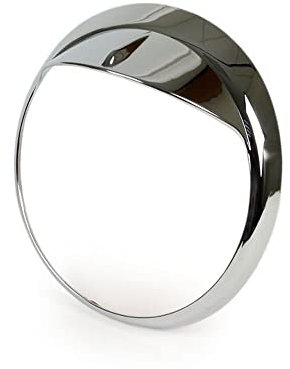 MOTO NOSTRA Scheinwerferzierring mit Schirm chrom kompatibel für Vespa GT, GTL, GTS 125-300, GTS 125-300 Super bis Bj. 2019