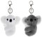 2 Pièces En Peluche Koala Porte-Clés Peluche Koala Poupée Porte-Clés Animal En Peluche Pendentif Petit Koala Ours Clé Pendentif Bourse Charmes Ornement Suspendu