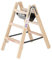 PROREGAL Stufen-Stehleiter Holz | beidseitig begehbar | 2x3 Stufen | Leiter, Teleskopleiter, Trittleiter, Bockleiter, Sprossen-Doppelleiter