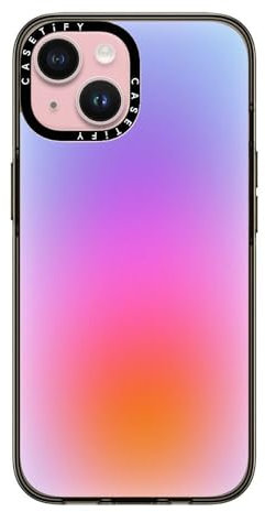 CASETiFY Compact Case for iPhone 15 [2X Military Grade Drop Tested / 4ft Drop Protection] - Color Cloud - Clear Black