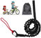 URAQT Abschleppseil Fahrrad Kinder,3 Meter Abschleppseil Kinder Selbsteinziehend Tragfähigkeit 500 lbs Elastisch Recovery Tow Strap Abschleppgurt für Kinder Fahrrad MTB Mountainbike Schwarz