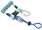 VGEBY Gancho de Arrecife de Buceo, Cuerda Flexible Antipérdida de Acero Inoxidable para Cámara de Buceo, Gancho de Arrecife de Buceo, Cuerda de Resorte (Azul)