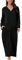 cheibear Damen Robe mit Reißverschluss vorne und Kapuze Hauskleid Nachthemd Hausmantel Kapuzenpullover langer Loungewear Bademantel Schwarz M
