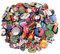100Pcs Silicone Focal Beads Bulk, Different Random Mix Collections Teacher Character Valentines Easter Focal Beads for Pens Keychains DIY Jewelry Making