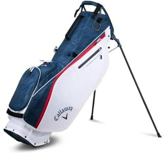 Callaway Golf Hyper Lite Zero Sac avec Support Ultra léger Bleu Marine/Blanc/Rouge