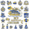 My Birthday Cruise Door Magnets Decorations, Blue Gold Happy Birthday Cruise Ship Door Decor Magnetic for Men Women Boys Girls Birthday Carnival Party Supplies Door Refrigerator Fridge Car Kitchen