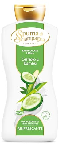Spuma di Sciampagna Bagnodoccia Crema Rinfrescante Cetriolo e Bambù - 650 ml