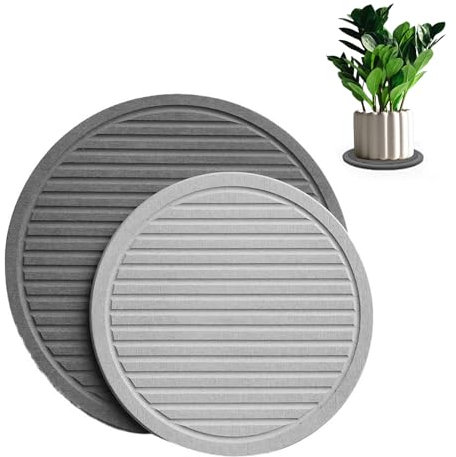 Soucoupes pour plantes pour l’intérieur Plateau de récupération d’eau en pierre de diatomite, séchage rapide, sous-verres écologiques pour plantes d’intérieur Gardez votre chambre bien rangée et sèche