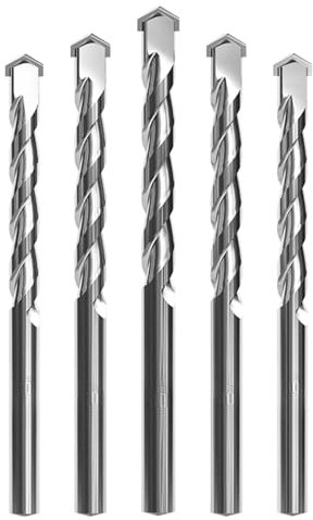 Broca de impacto de aleación, mango recto, broca de construcción, taladro eléctrico manual, broca multifuncional for cemento de pared de hormigón, 1 pieza(6mm)