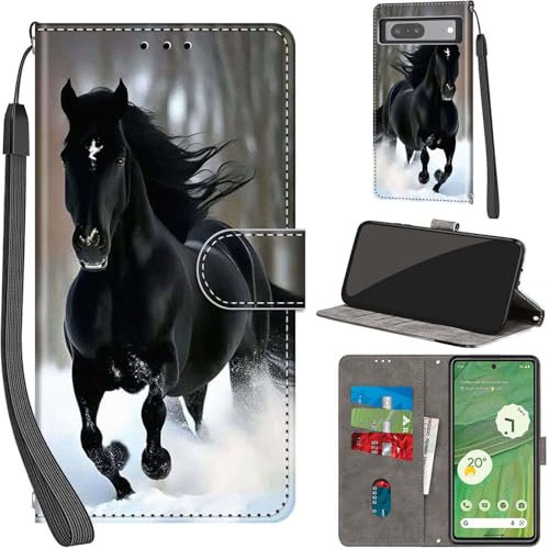 Custodia a portafoglio per Google Pixel 7, Pixel 7, in pelle PU di alta qualità, con slot per schede, magnetica, cavalletto, compatibile con Google Pixel 7