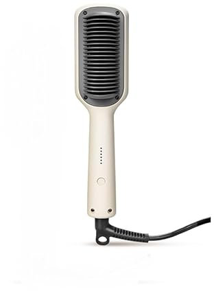 Electric Hair Straightening Brush with 5 Adjustable Temperature Settings, 140°C–200°C, Flat Iron, Anti-Scald, Fast Heating, Professional Salon at Home