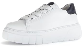 Gabor Damen Low-Top Sneaker, Frauen Halbschuhe,Best Fitting,schnürer,Ugly Sneaker,Chunky Sneaker,dad Shoes,Weiss/schwarz,41 EU / 7.5 UK